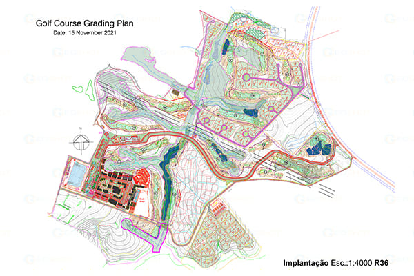 Golf Grading Guide Golf CAD Design & Drafting Portfolio | CAD.Golf
