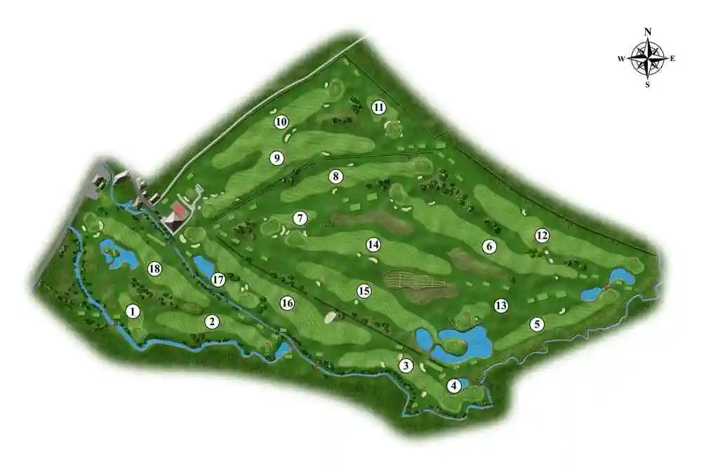Creative 3D Golf, Golf Photoshop Rendering
